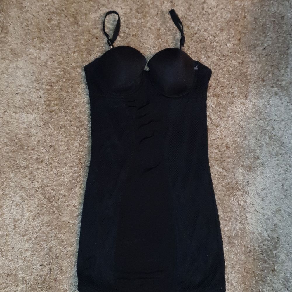 F.I.T Blk Mesh  Dress Shapewear sz Med